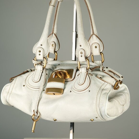 CHLOE Paddington Shoulder Bag White - Picture 2 of 16